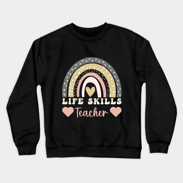 Life Skills Special Education Back To School Crewneck Sweatshirt by Printopedy